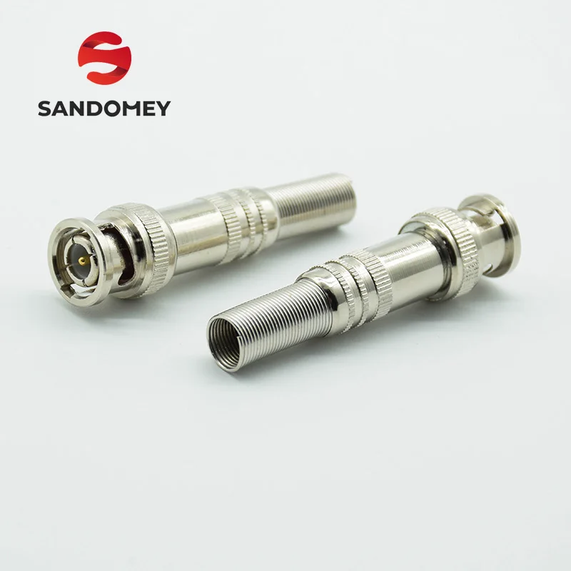 

2pcs BNC Q9 Free Welding Video Cable Monitor Head BNC Male Connector Adapter for Camera Cable Screwing Crimp Terminator