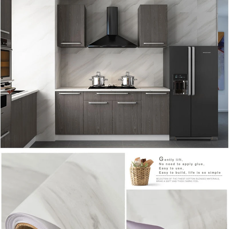 PVC Self-adhesive Wallpaper Anti-marble Wall Stickers Thick Waterproof Living Room Wallpaper Renovation of Furniture Wall Paper PVC Self-adhesive Wallpaper Anti-marble Wall Stickers Thick Waterproof Living Room Wallpaper Renovation of Furniture Wall Paper