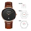 CL026  Black Rose Gold Build Brand Your Own Watch Custom Design OEM Logo Printed Watch Men Wrist Calendar Minimalist Watch 1