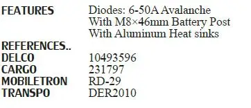 HNROCK 정류기 12103900/DCE5177, 새로운