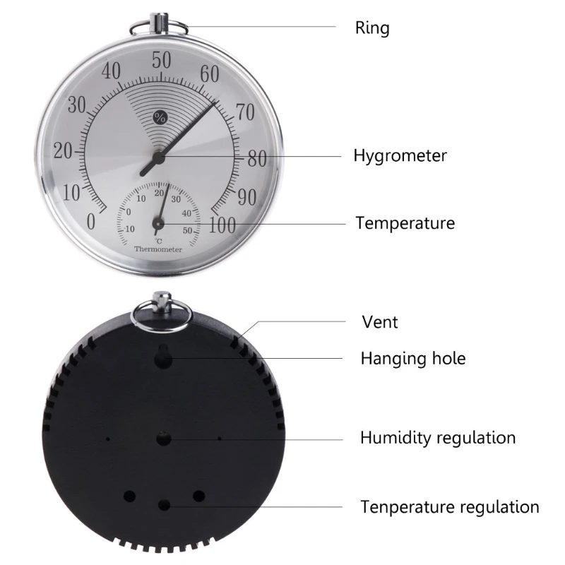 Крытый Открытый Аналоговый термометр гигрометр Измеритель температуры и влажности HT9100