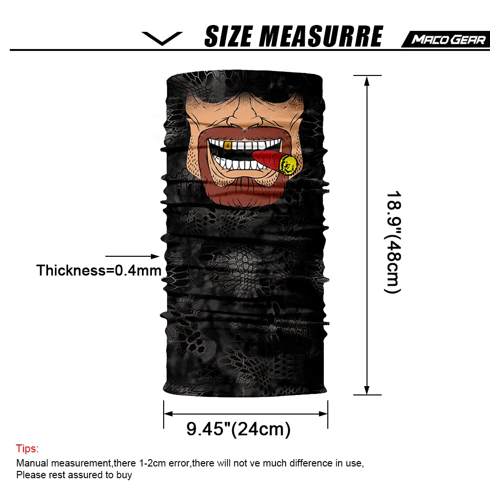 3D клоун череп бесшовный наружный волшебный шейный щиток для лица Спортивная Рыбалка Велоспорт Байкер Лыжная бандана трубчатый шарф для мужчин и женщин маска