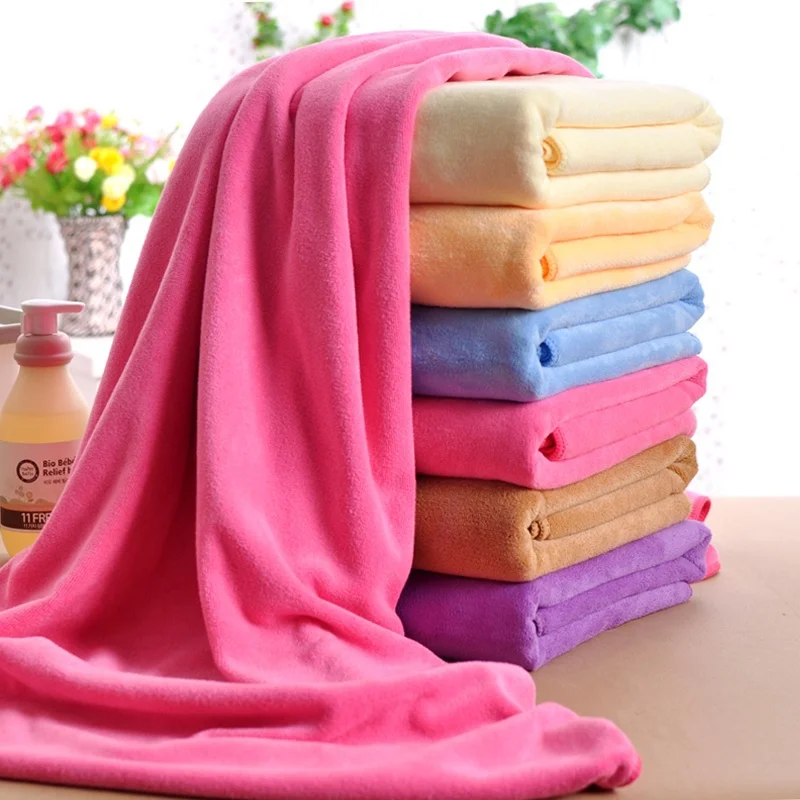 

12 Color New Fashion Soft Microfibre Beach Bath Towel Swim Washcloth Lightweight Large Towel Sports Travel Accessories