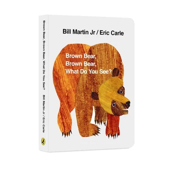

Original English Eric Carle Classic Picture Book for Baby Brown Bear Brown Bear What Do You See  English Books for Children