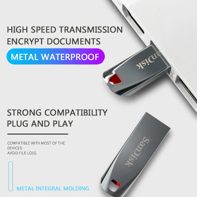 100% Оригинальный SanDisk CZ71 32 Гб USB флеш накопитель 64 ГБ Флешка 2 0 карта памяти 16