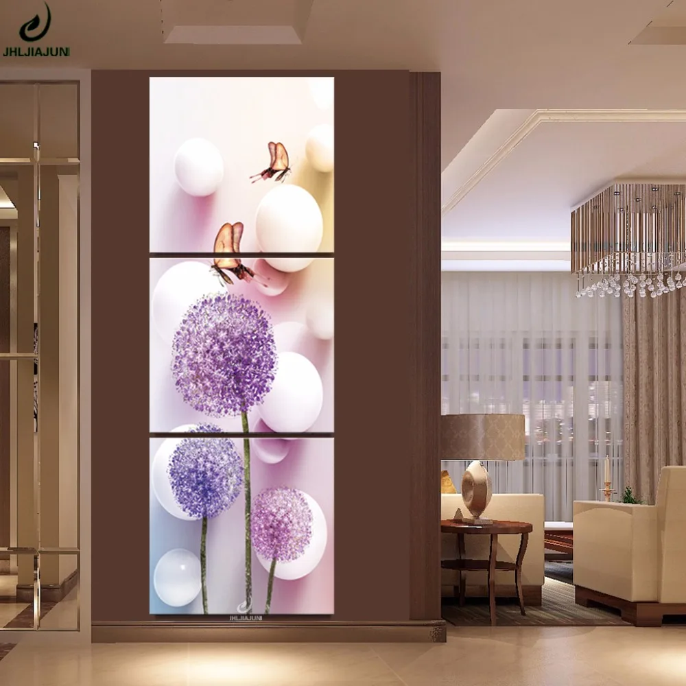 Vertical Paintings Modular Pictures Poster Flowers Home Canvas Art Prints Wall Panels Living