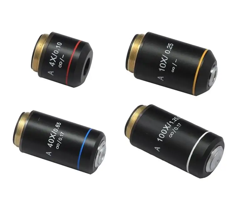4X 10X 40X 100X Infinity Biological Microscope Achromatic Objective Lens Olympus Biomicroscope UIS2 infinity Optical System 4X 10X 40X 100X Infinity Biological Microscope Achromatic Objective Lens Olympus Biomicroscope UIS2 infinity Optical System