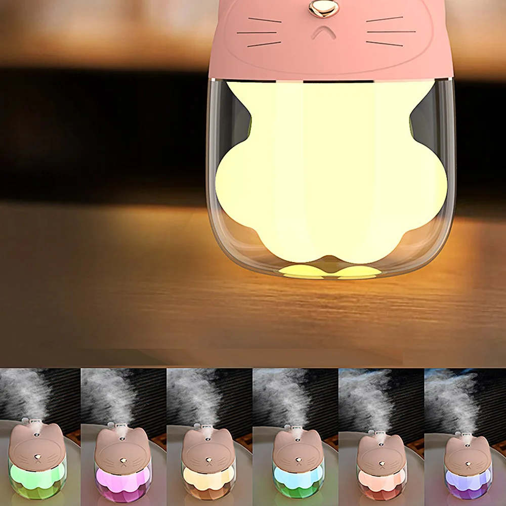 

3 in 1 Multifunction Cat Claw Cup Mini Humidifier Air Purifier Sprayer USB Night Light Mini Fan