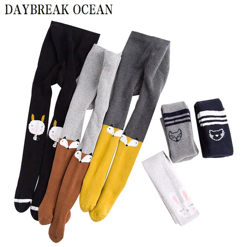 

New Styles Fashion Cute Cartoon Animal Soft Cotton Thicken Terry Warm Leggings For Girls Baby Autumn Kids Children Leggings