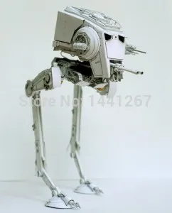 Najtaniej Star Wars gwiezdne wojny AT ST Model robota 3D papierowy Model diy zmontowane ręcznie robiona zabawka