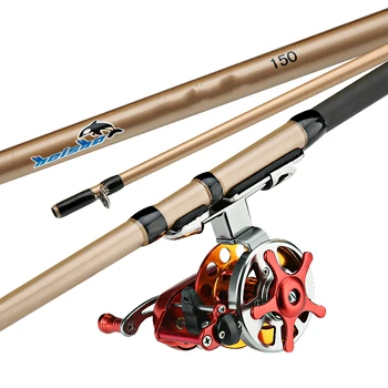 

Raft Rod Boat Rod Ice Fishing Pole Fishing Tackle Telescopic Pesca Rod 1.3/1.5/1.8/2.1/2.4M Ice Angeln Set Fishing Reel Set