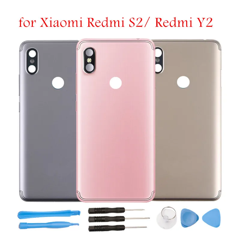 

for Xiaomi Redmi S2/ Redmi Y2 Battery Back Cover Rear Cover Housing Door Side Key Camera Glass Lens Spare Parts Repair Tools