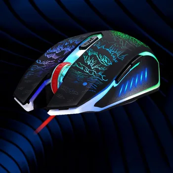 

2400DPI Wired Gaming Mouse 6 Buttons LED Optical Game Mice Professional Pro USB Games Mouse for Computer Laptop PC Gamer