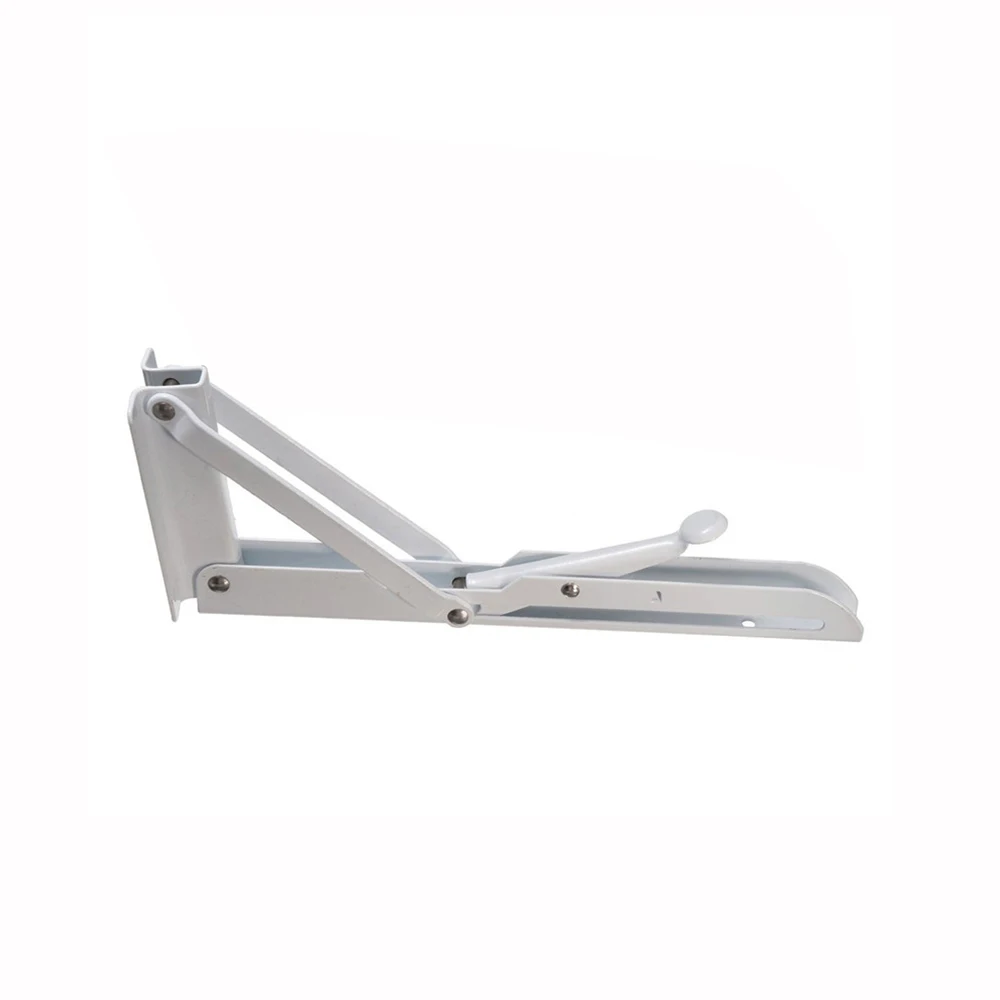 

2Pcs Triangular Folding Bracket Metal Release Catch Support Bench Table Folding Home Shelf spring Bracket