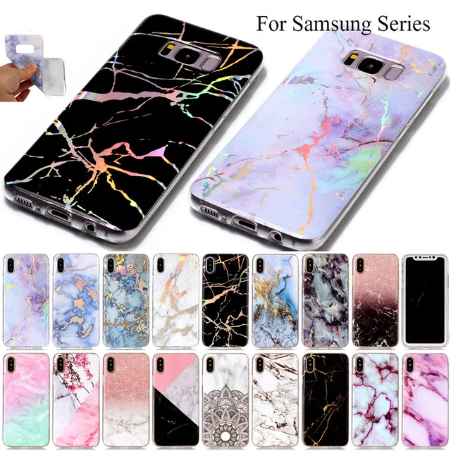 

For iphone 8 X 7 Granite Scrub Marble Stone image Painted Silicone Phone Case For Samsung Galaxy S5 S6 S7 Edge S8 Plus case