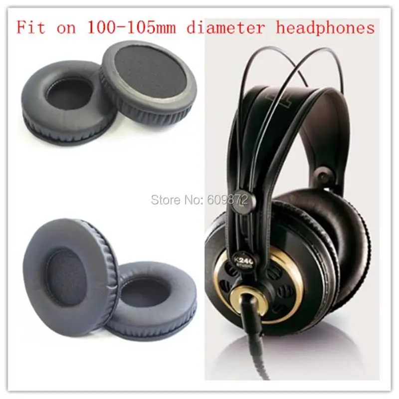 

Linhuipad 100-105mm Protein Ear Cushions headphone leather earpads for Beyerdynamic dt880 dt860 dt990 dt770 2pcs/lot