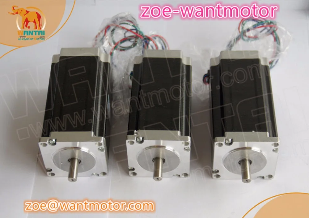 Лидер продаж! 3 шт. шаговый двигатель Nema 23 Wantai 57BYGH627 3.0A 270oz-in CE ISO ROHS фрезерный станок