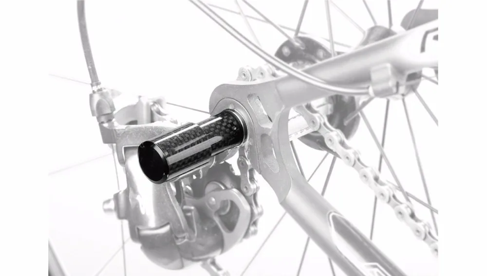 Fouriers carbono/aleación de aluminio bicicleta desviador trasero Protector de montaje en liberación rápida QR de transmisión guardias Fouriers carbono/aleación de aluminio bicicleta desviador trasero Protector de montaje en liberación rápida QR de transmisión guardias