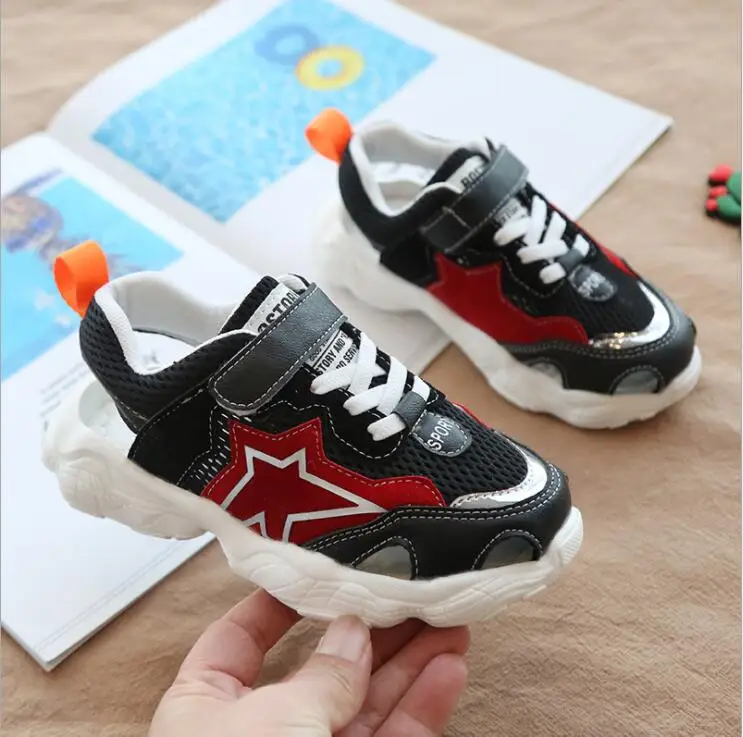 

2019 Summer new beach shoes soft bottom magic slip non-slip boys shoes children sandals SIZE 16.5cm--22cm