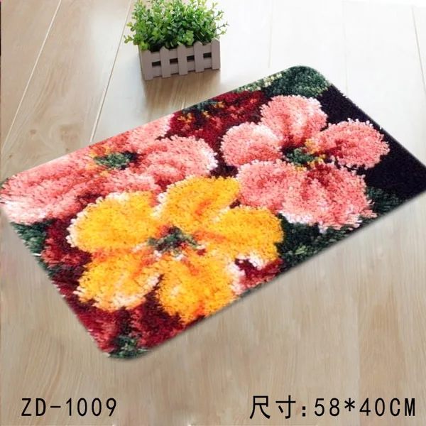 

ZD1009 Ground Mat Cushion Latch Hook Kit Embroidery DIY Craft Cross Stitch Needlework Embroidery Counted Cross-Stitching Kit Set