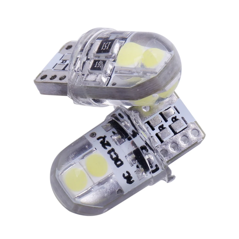 800 шт T10 194 168 внутренний Купол Карта огни 3030 4SMD светодиодный 12 V силиконовой автомобиля боковое освещение габаритный фонарь стайлинга автомобилей