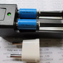 Новая ER14250 Батарея LS14250 ER14250H 1/2-R6 1/2 AA 3,6 V/3,7 V 280mah 14250 перезаряжаемые литиевые батареи(2 батареи+ 1 зарядное устройство