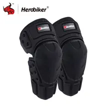 Herobiker Moto наколенники черный защитный мотоцикл Kneepad мотоцикл для кросса Велосипедный спорт наколенники защитные щитки