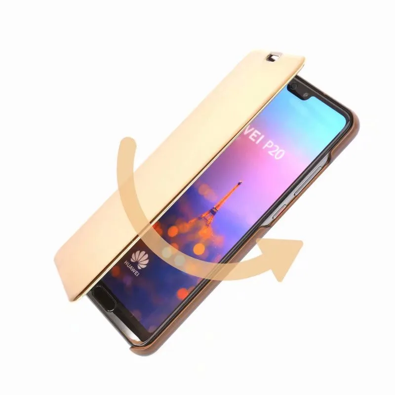 Чехол книжка ZEALLION для Huawei P8 Lite 2017 P20 Plus Enjoy 7 8 Y7 Prime Y9 2018 с прозрачным зеркальным