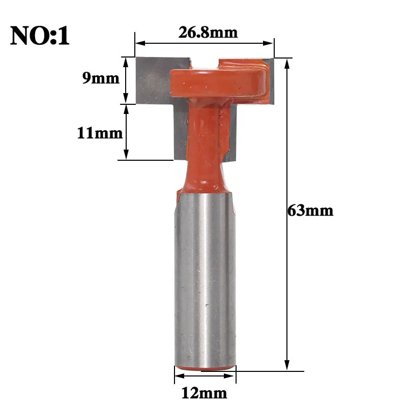 1 шт 12 мм T-ручка гравировки биты из твердого карбида маршрутизатор бит 26,8/27/30,5 мм диаметр и фреза Концевая фреза для дерева - Длина режущей кромки: > 32 мм