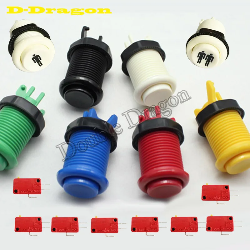 

50pcs/lot HAPP TYPE ULTIMATE ARCADE AMERICAN PUSH BUTTON SWITCHES