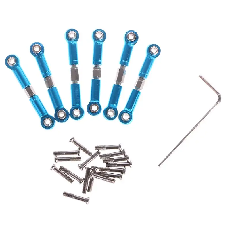 

WLtoys A959 Upgrade Parts Adjustable Aluminum Linkages Pull Rod Front Rear Servo