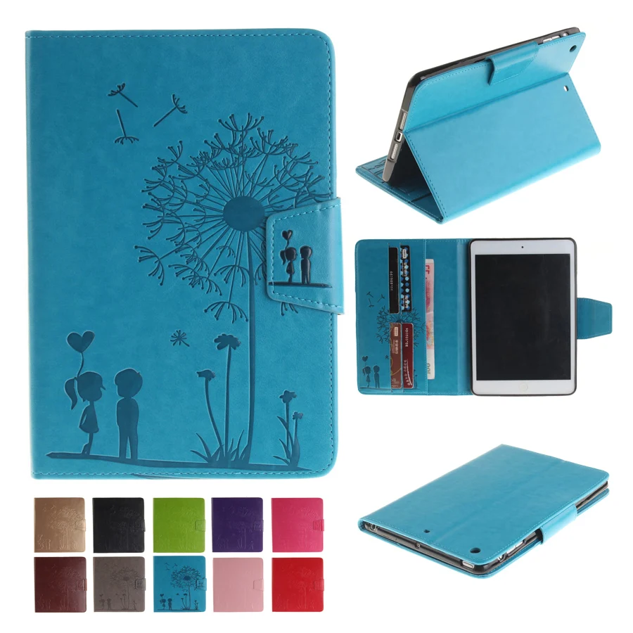 

Fashion Cover TPU Leather Case for Apple iPad Mini 3 2 1 Folio Book Style Stand Case Cover for iPad Mini2 Coque with Card Holder