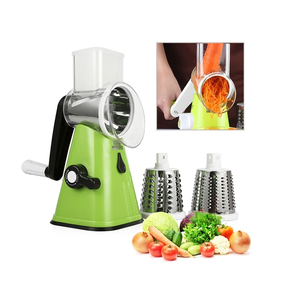 

Drum Type Vegetable Cutter Multi-function Kitchen Safe Fast Slicer Cucumber Potato Julienne Chopper Stainless Steel Roller Blade