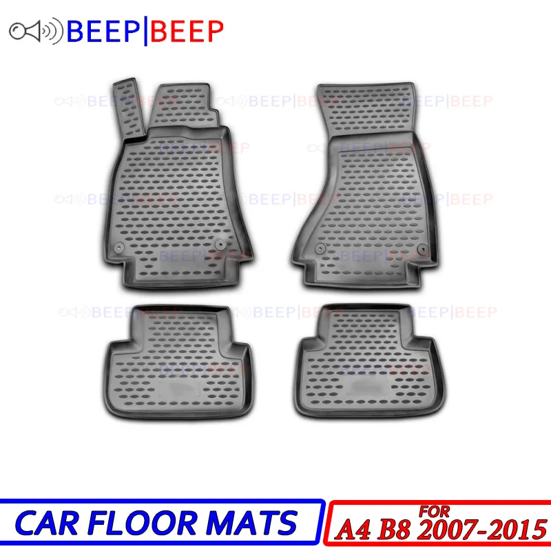 For Audi A4 B8 2007 2015 Car Floor Mats Carpets Auto Floor Mat