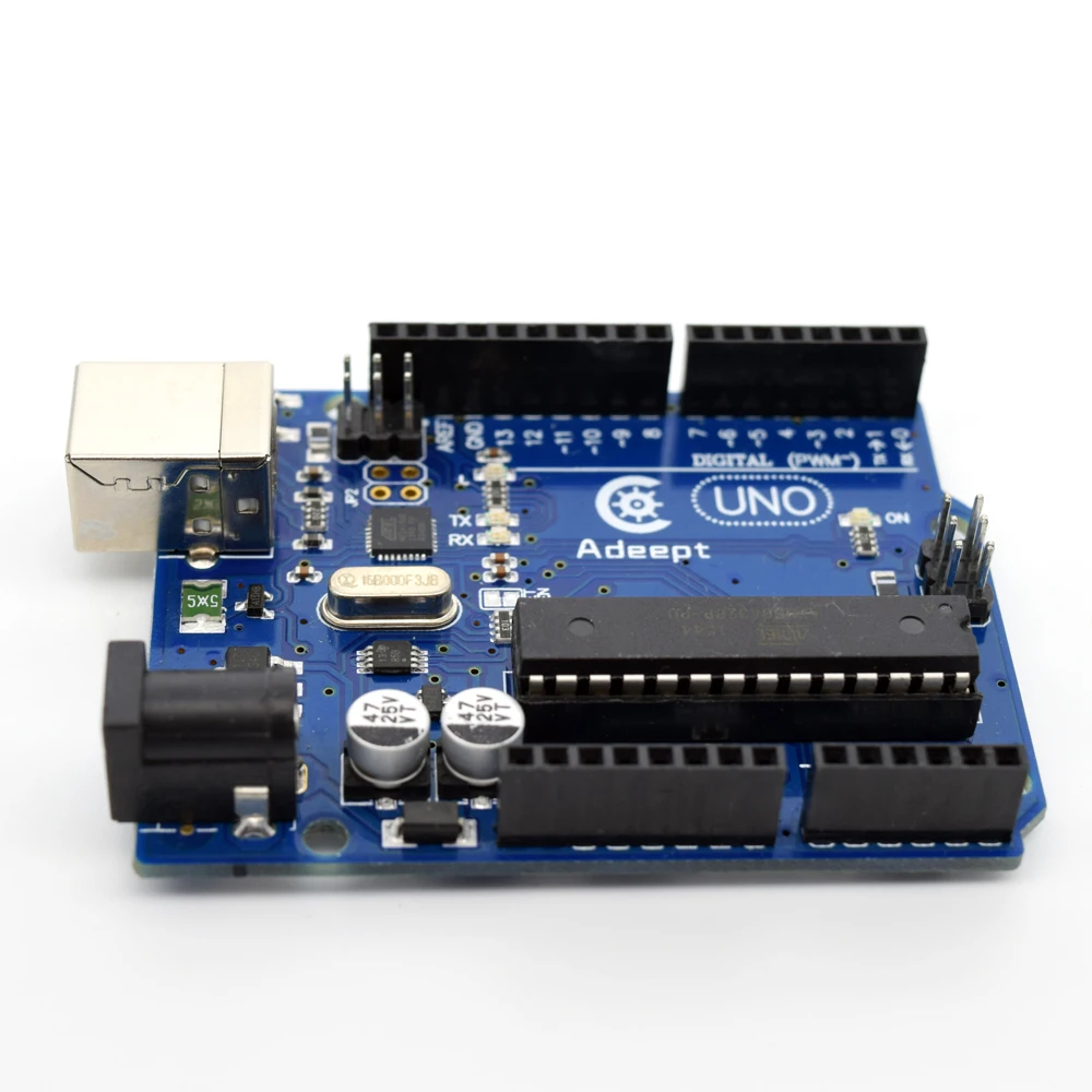 Плата Adeept Новинка Arduino UNO R3 плата ATmega328P ATmega16U2 Бесплатный USB кабель для бесплатная