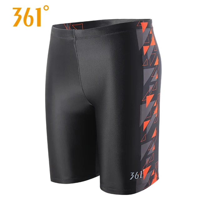 361 Mens High Quality Athletics Swim Trunks Sports Beachwear Quick Dry Pool Swimming Shorts Elastic Tight Board Shorts Plus Size SLY194077-1