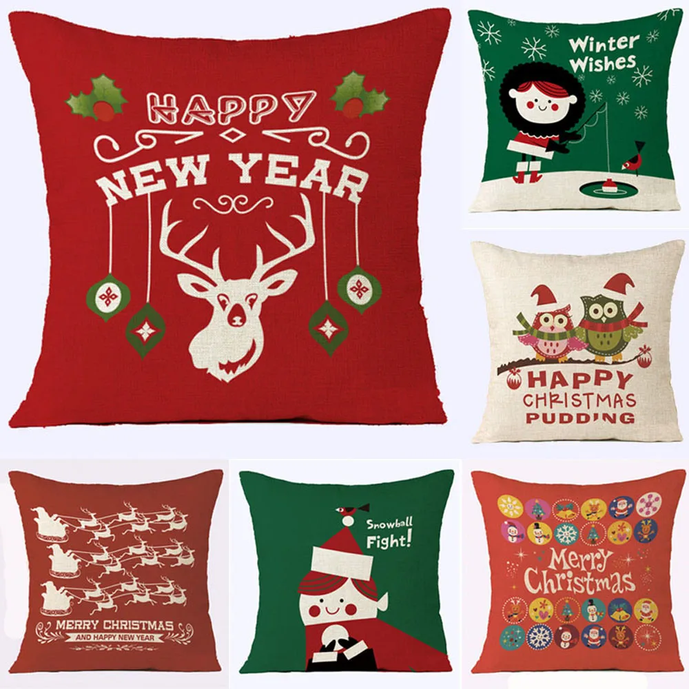 

Gacsidy Store Fashion Christmas Series Bed Section Pillowcase Holiday Xmas pillowcasecover