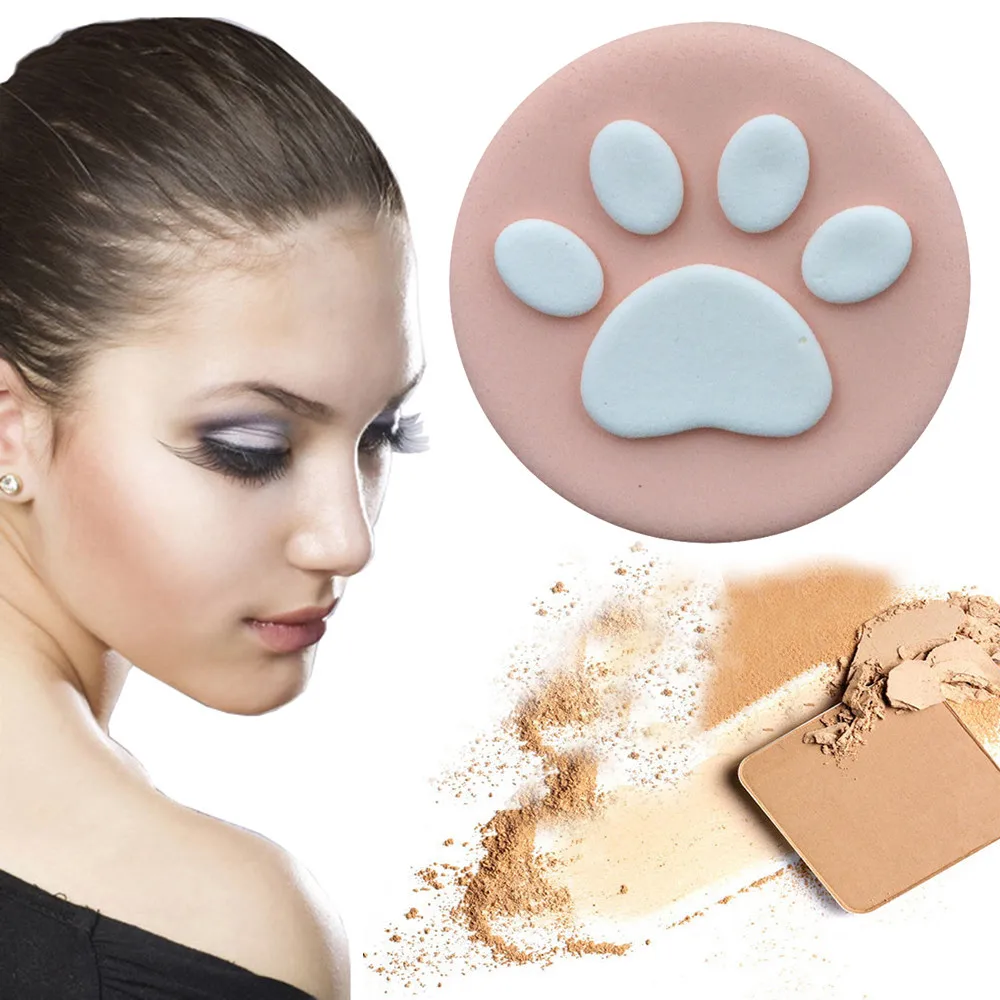 Спонж для макияжа натуральный Гладкий косметический спонж 1 шт. милые следы губка основа спонж Y612