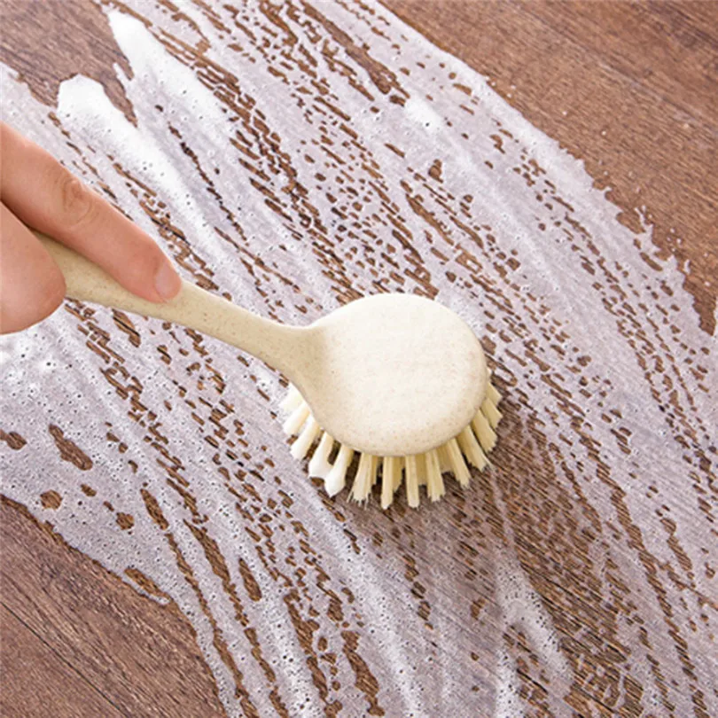Stocked Eco-Friendly Cleaning Brush Kitchen Multifunction Kitchen Cleaning Brush Long Handle Dish Washing Brush  (6)