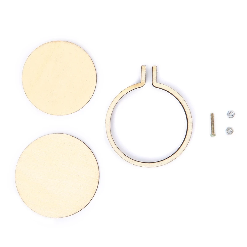 Ellipse Vertical Wooden Frame Hand Cross Stitching Embroidery Hoop Jewelry DIY W215 | Дом и сад
