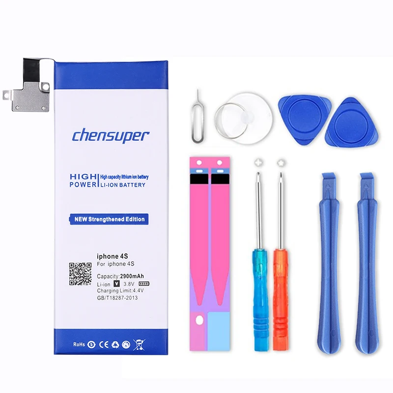 

NEW High Capacity 2900mAh Battery For Apple iPhone 4S for iphone4S battery with machine tools