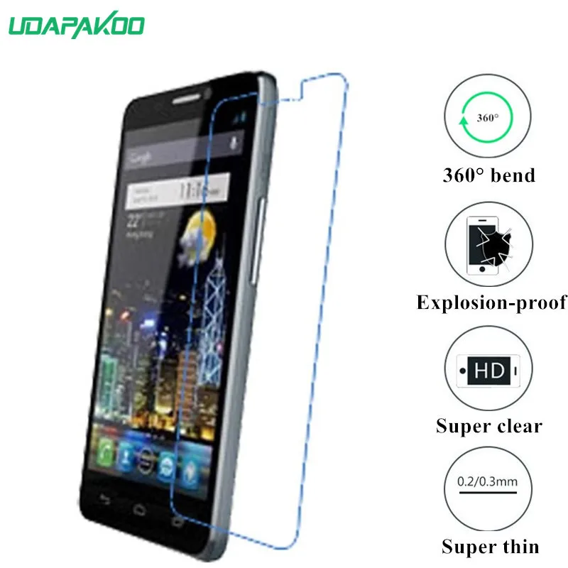 Udapakoo прозрачная закаленная (мягкое стекло) пленка для Alcatel One Touch Idol OT 6030 6030D нано