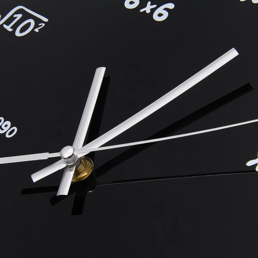 Large Creative Wall Clock Mathematics Blackboard Pop Quiz Clock Modern Design Big Wall Watches For Living Room Wall Home Decor2