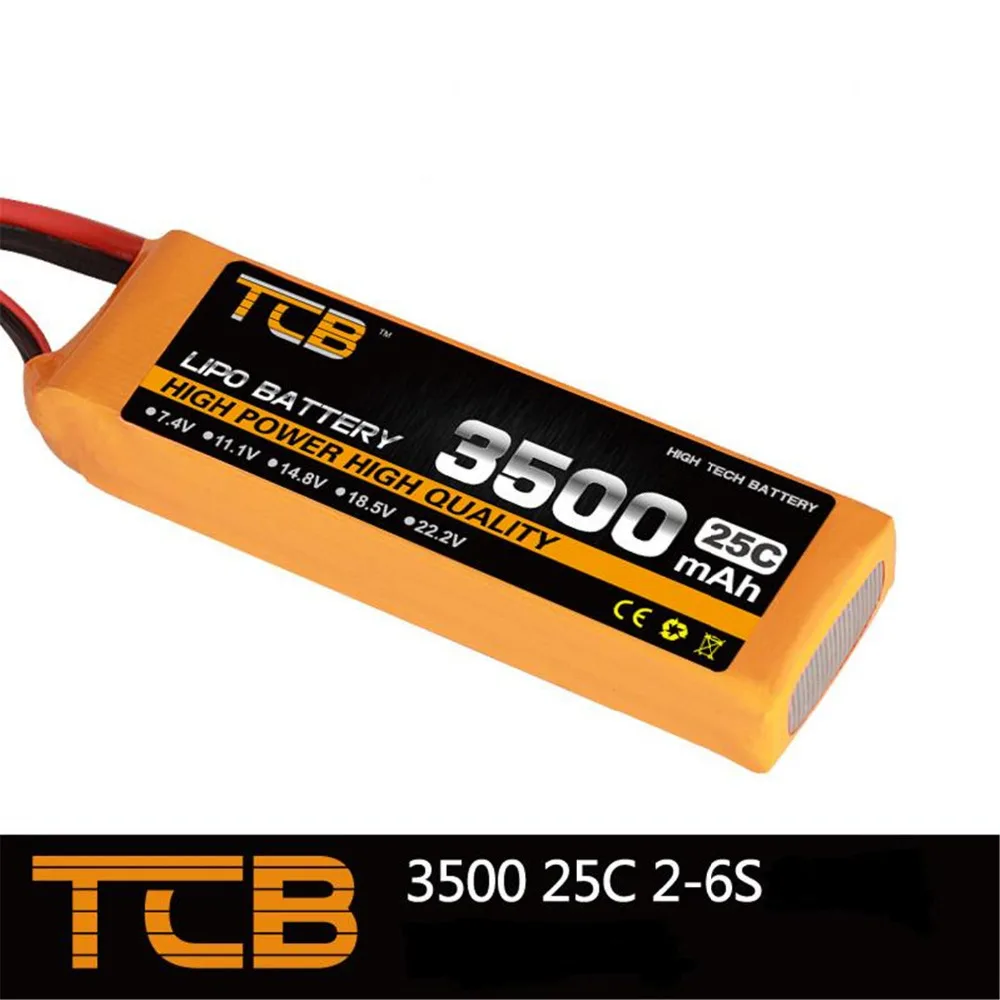Аккумулятор Lipo TCB RC 11 1 В 3500 мАч 25C 50C 3s для самолета дрона автомобиля квадрокоптера