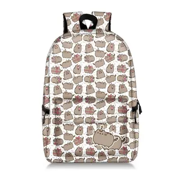 

Fashion Pusheen Backpack Cute Cat Printing BackPack for Teenager Girls School Students Laptop Mochila Escolar Travel Bag Bookbag