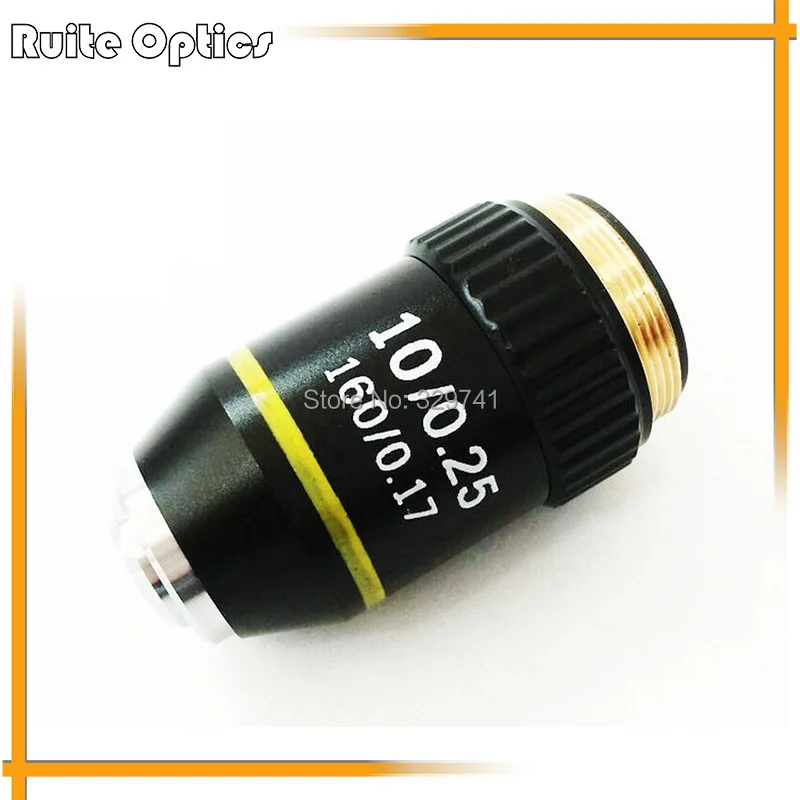 

10x 160/0.17 DIN45mm Achromatic Microscope Objective Lens for Bio-microscope