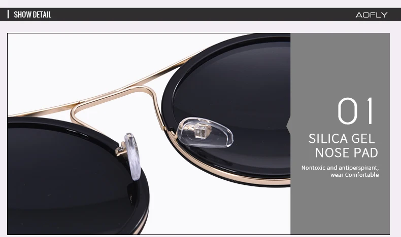 AOFLY, фирменный дизайн, винтажные круглые Светоотражающие женские очки, солнцезащитные очки для женщин, женские солнцезащитные очки, UV400 AF79136