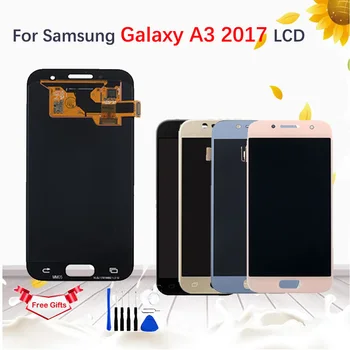 

4.7 inch Can adjust brightness LCD For Samsung Galaxy A3 2017 A320 A320F LCD Display Touch Screen Digitizer Assembly With Tools