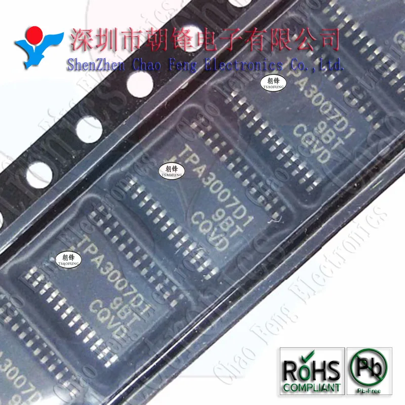 

5 шт. TPA3007D1PWR TPA3007D1 TPA3007 TSSOP24 новый оригинальный