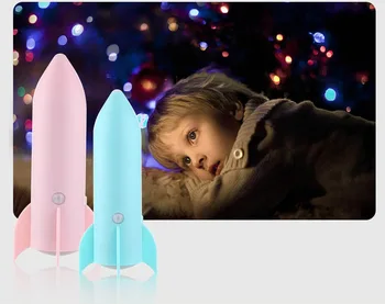 

USB Rechargeable Rocket Night Light for Bedroom Aisle Night Table Lamp